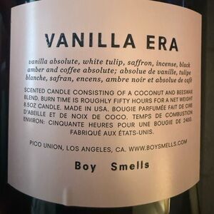 Boy Smells Vanilla Era Candle - 8.5oz